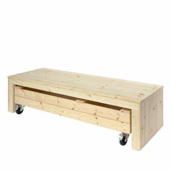 Fun sandkasse m/hjul og bænk - 180 cm
